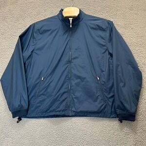 Peter Millar‎ Jacket Mens XXL Blue Full Zip Golf Windbreaker Lined Vented